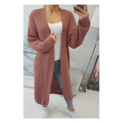 Long sweater dark pink