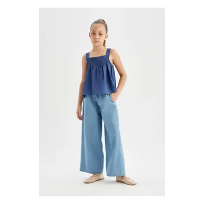 DEFACTO Girl's Wide Leg Jean Pants