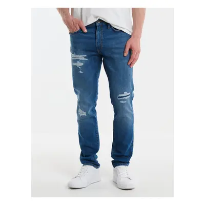 Big Star Man's Tapered Trousers Denim Medium Denim-419