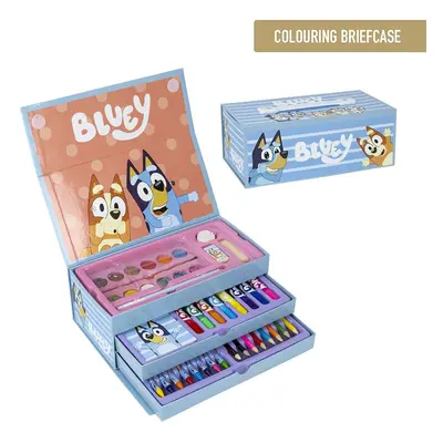 COLOURING STATIONERY SET BRIEFCASE BLUEY