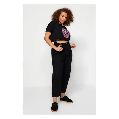 Trendyol Curve Black Mom Fit farmer