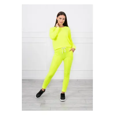 Sports set yellow neon