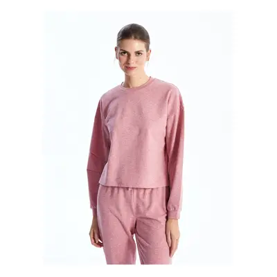 LC Waikiki Crew Neck Plain Long Sleeve Women's Pajama Set