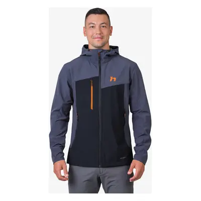 Black-and-blue men's softshell jacket Hannah Carsten II