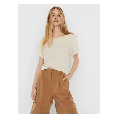 Cream blouse VERO MODA Ellen - Women