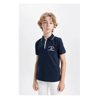 DEFACTO Boy's Pique Short Sleeve Polo T-Shirt