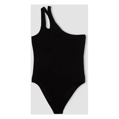 DEFACTO Girl's One Shoulder Swimsuit