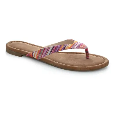 Women's flip-flops LOAP HERBA Brown/Pink