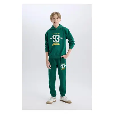 DEFACTO Boy Printed Elastic Waist Leg Pocket Jogger Sweatpants