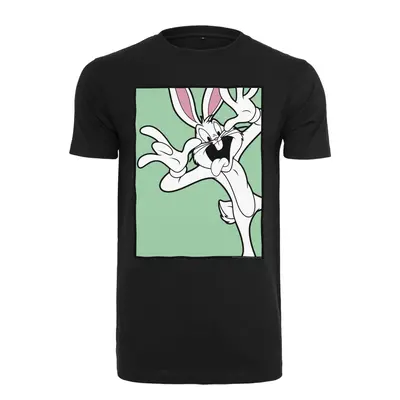 Looney Tunes Bugs Bunny Funny Face Black T-Shirt