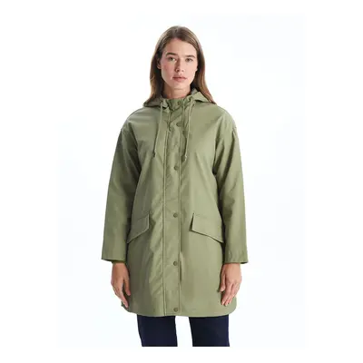 LC Waikiki Lw - Women's Hooded Plain Raincoat