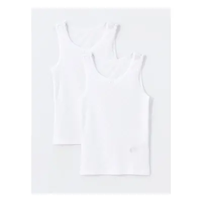 LC Waikiki Crew Neck Girls Undershirt 2-pack