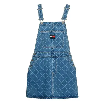 Tommy Jeans Dress - DENIM DUNGAREE DRESS CF8011 blue