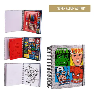 SUPER ACTIVITY ALBUM COLOREABLE MARVEL