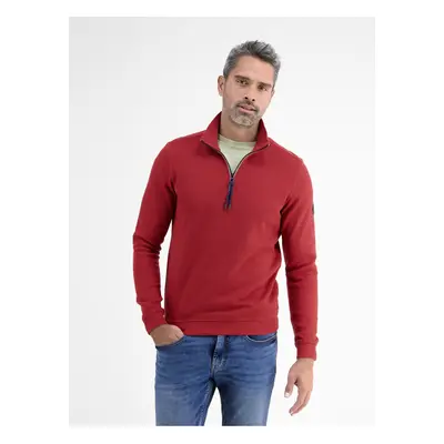 Red men's basic sweatshirt LERROS - Men