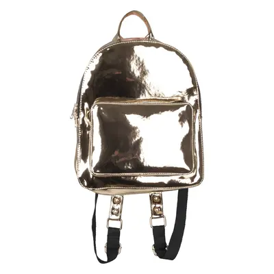 Midi Metallic Backpack Gold