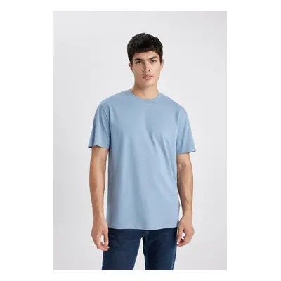 DEFACTO New Regular Fit Crew Neck Short Sleeve 100% Cotton Basic Plain T-Shirt