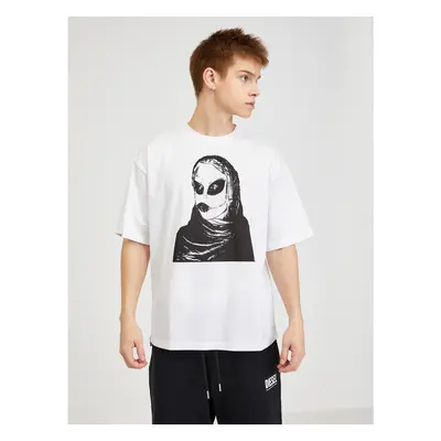 White Men's Oversize T-Shirt Diesel - Men