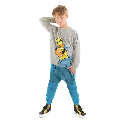 Denokids Bone Dog Boy's T-shirt Trousers Set