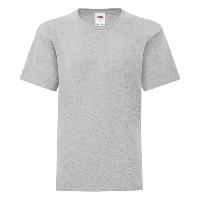 Grey children's t-shirt in combed cotton Fruit of the Loom