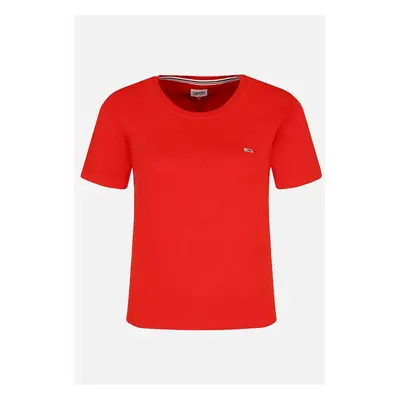 Tommy Jeans T-shirt - TJW SOFT JERSEY TEE red