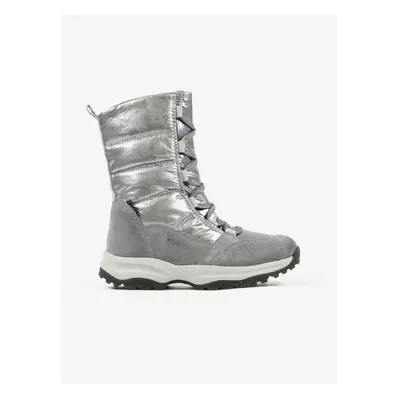 Girl's snow boots with suede details in silver color Richter - Girls