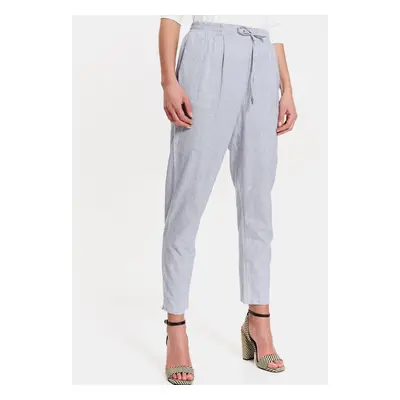 Light blue cropped trousers TOP SECRET - Women