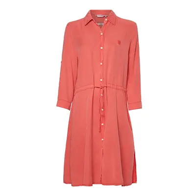 Tommy Hilfiger Dress - TENCEL GMD KNEE SHIRT DRESS 3/4 orange