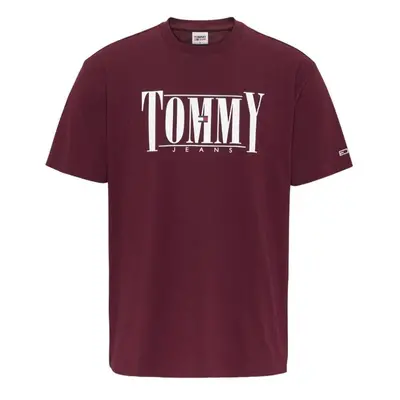 Tommy Jeans T-Shirt - TJM CLSC ESSENTIAL SERIF TEE red