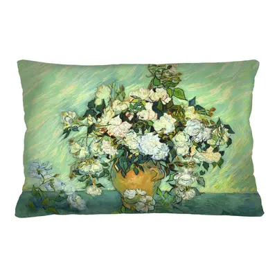 Bertoni Home Unisex's Rectangular Pillow Van Gogh Elegance Print Róże