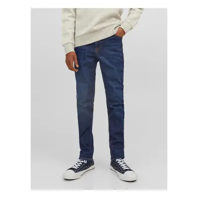 Dark Blue Boys Slim Fit Jeans Jack & Jones Glenn - Boys