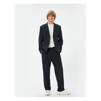 Koton Trousers with Buttons, Pocket Detailed