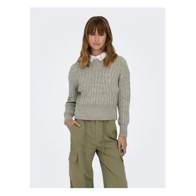 Light brown women's sweater ONLY Agnes - Women