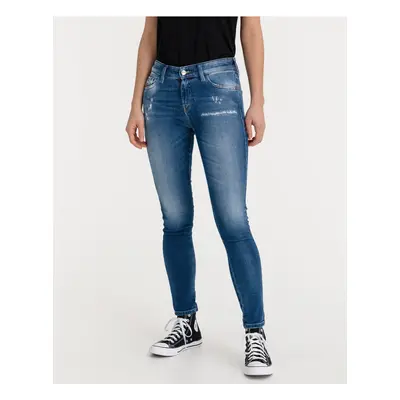 Blue Women's Skinny Fit Jeans Diesel Slandy - Women