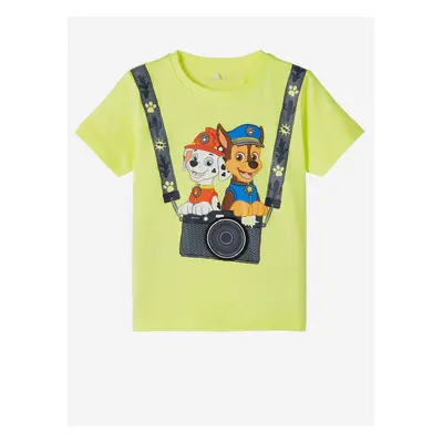 Yellow boys' T-shirt with print name it Alexej - Boys