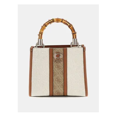 Brown-cream handbag Guess - Women's