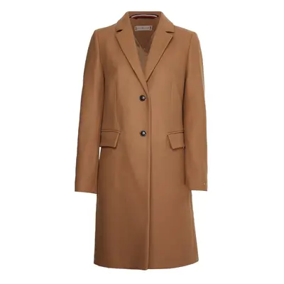 Tommy Hilfiger Coat - WOOL BLEND CLASSIC C brown