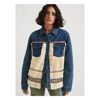 Blue Denim Women Jacket Desigual Inuit - Women