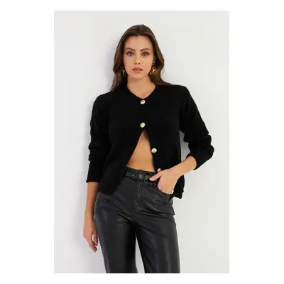 Cool & Sexy Women's Black Cardigan YV285