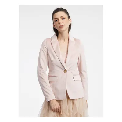 Orsay Light Pink Women's Velvet Jacket - Women's