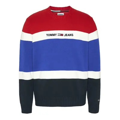 Tommy Jeans Sweater - TJM LINEAR LOGO SWEATER multicolor