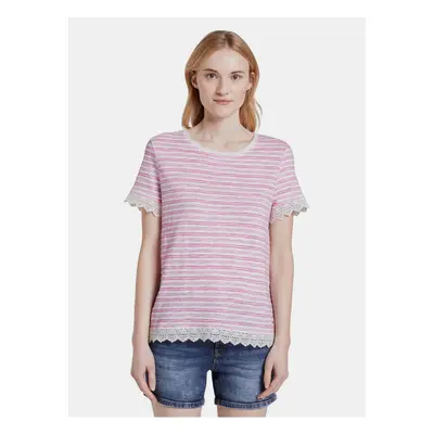 Pink women's striped t-shirt Tom Tailor Denim - Women