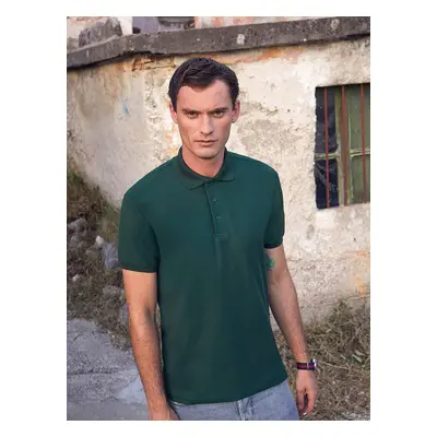 Heavy Polo Friut of the Loom Green T-Shirt