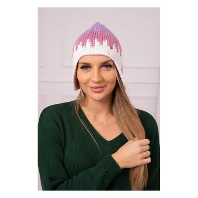 marka niezdefiniowana Women's cap Nikol K405 purple+dark pink+white