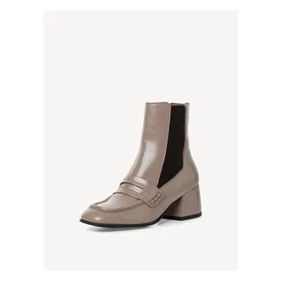 Beige ankle boots on heel Tamaris - Women's