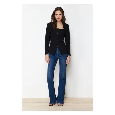 Trendyol Black Bolero Detail Woven Blazer Jacket