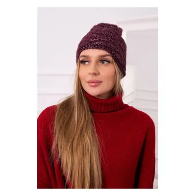 marka niezdefiniowana Cap with fleece Edyta K298 dark purple