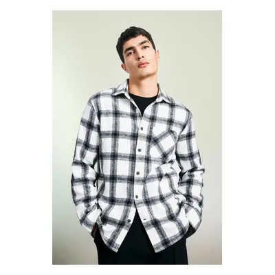 DEFACTO Regular Fit Plaid Lumberjack Pocket Detail Long Sleeve Shirt