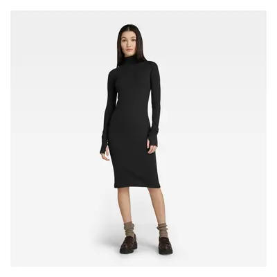 G-STAR Dress - Rib slim dress wmn black