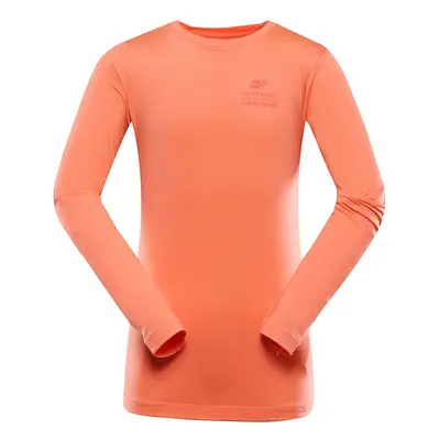 Children's quick-drying T-shirt ALPINE PRO LOUSO fresh salmon